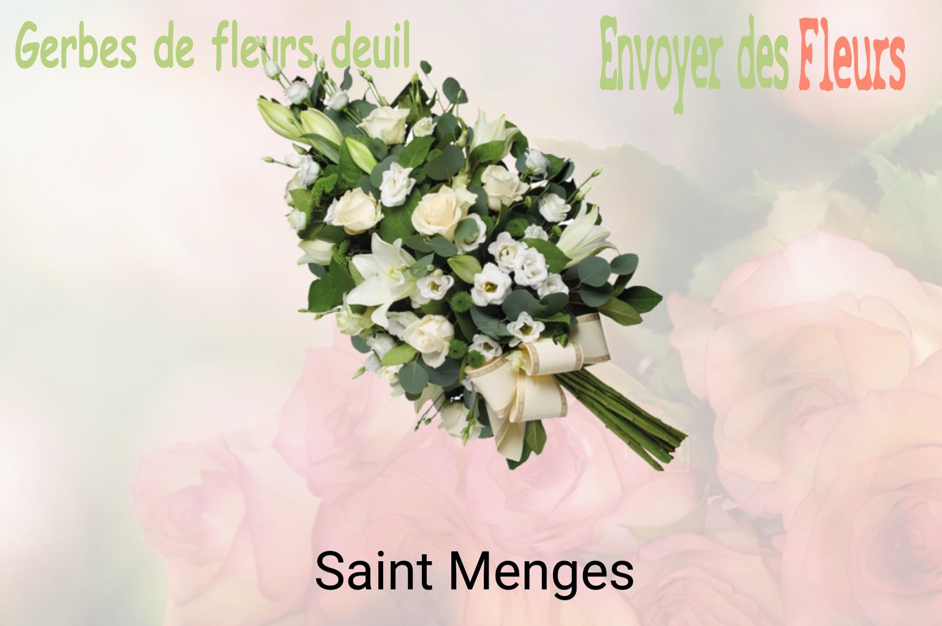 Gerbe de fleurs de deuil livrée à Saint-Menges
